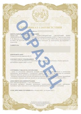 Образец Сертификат СТО 01.064.00220722.2-2020 Ханты-Мансийск Сертификат СТО 01.064.00220722.2-2020 