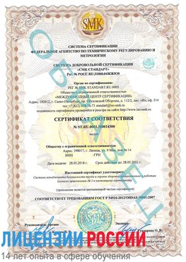 Образец сертификата соответствия Ханты-Мансийск Сертификат OHSAS 18001